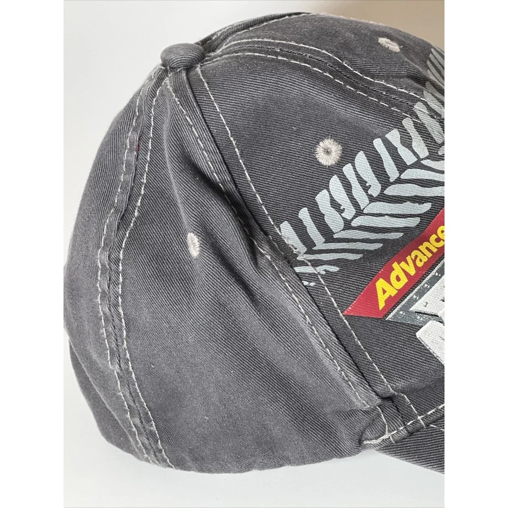 Monster Jam Advance Auto Parts Hat Washed Tire Tread Distressed Baseball Cap